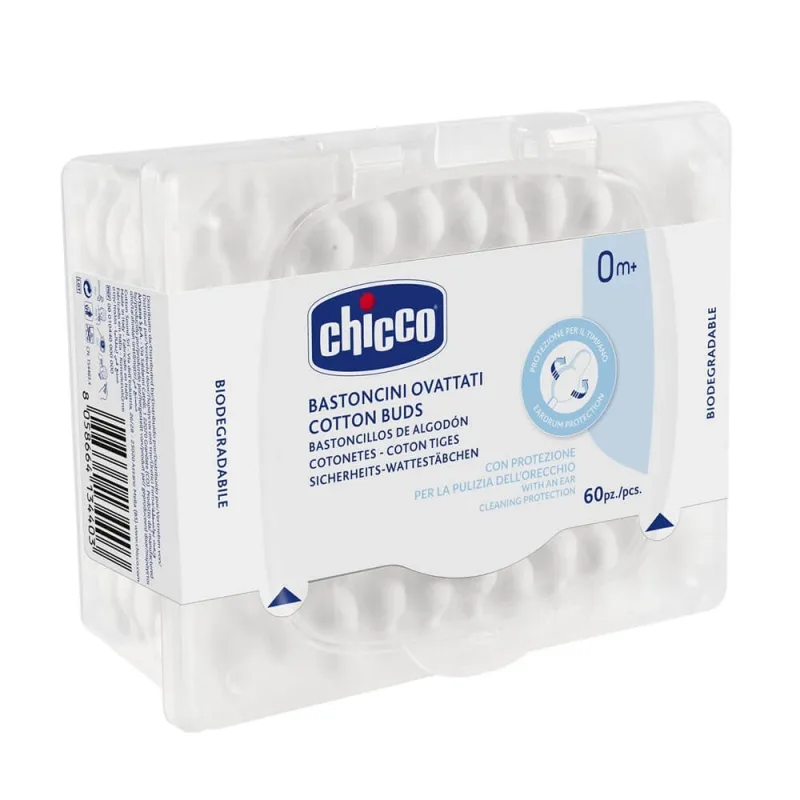 Chicco EarSticks 0m+, 60 bucăți — preț și oferte