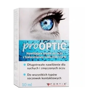 Prooptic, Picături hidratante pentru ochi, 10 ml + picurător Fortis — preț și oferte