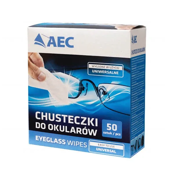 AEC, șervețele pentru curățarea ochelarilor, 50 bucăți — preț și oferte