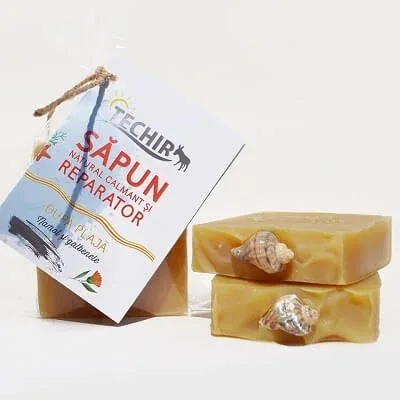 Săpun natural calmant și reparator după plajă, 120 g, Techir TECHIRGHIOL FARMA COSMETICS — preț și oferte