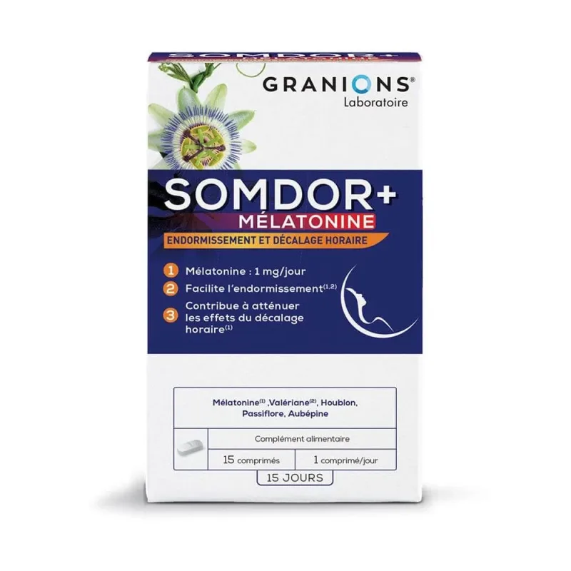 Granions Somdor+ Melatonină 15 tablete — preț și oferte