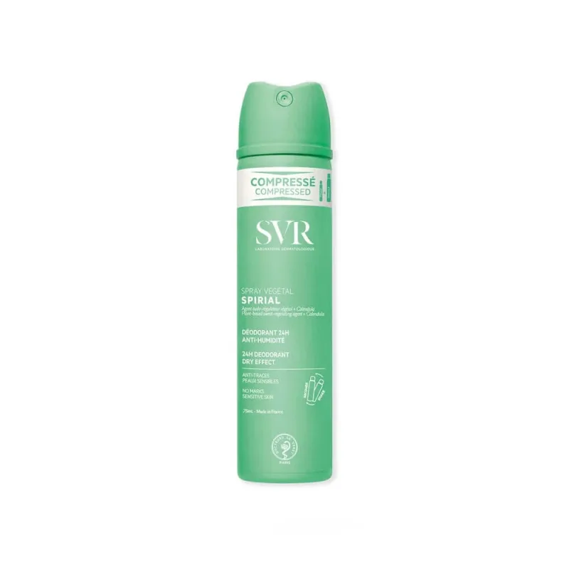 SVR, Spirial Spray Vegetal Deodorant anti-umiditate spray pentru corp eficient 48h 75ml SVR LABORATORIES — preț și oferte