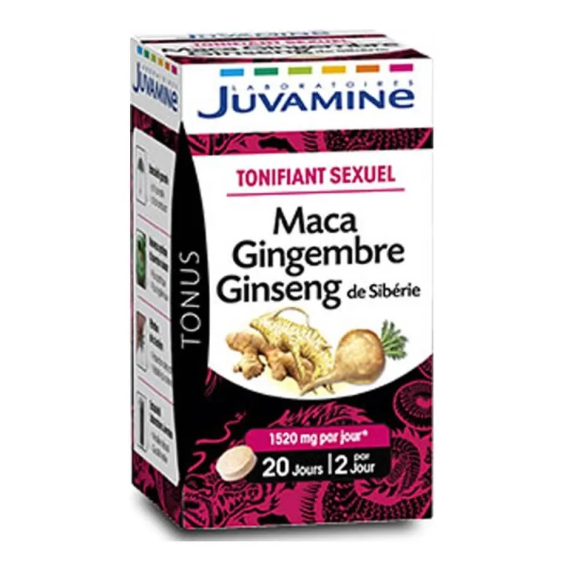 Juvamine Maca, ginseng și ghimbir Tonic sexual 40 comprimate — preț și oferte