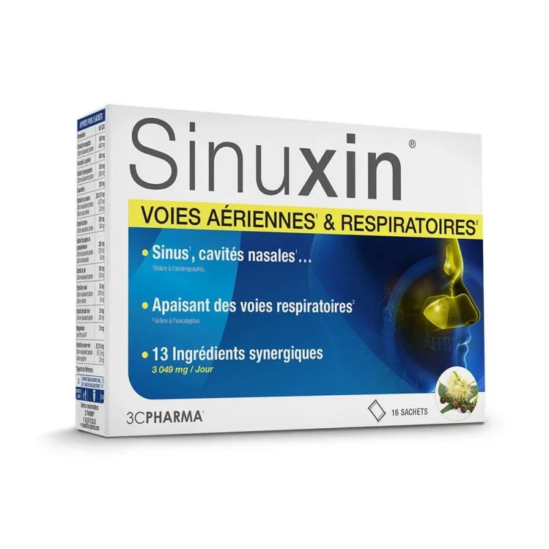 Sinuxin aromă de mango, 16 pliculețe, 3C Pharma — preț și oferte
