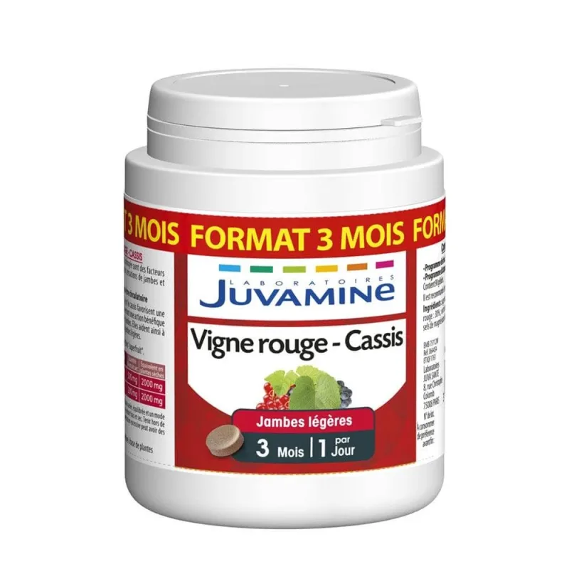 Juvamine Red Vine Black Currant Legs Light 90 Tablete — preț și oferte