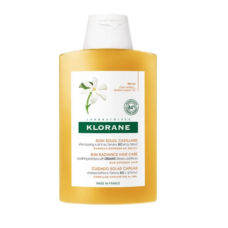 Șampon nutritiv Klorane Solari Organic Tamanu și Monoï pentru părul expus 200ml — preț și oferte