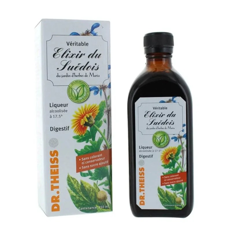 Dr. Theiss Naturwaren Elixir Du Suedois Organic - Liqueur 20° (20°) 350 ml — preț și oferte