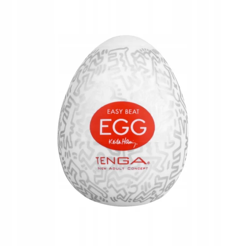 Easy Beat Egg Keith Haring Party Masturbator de unică folosință în formă de ou — preț și oferte