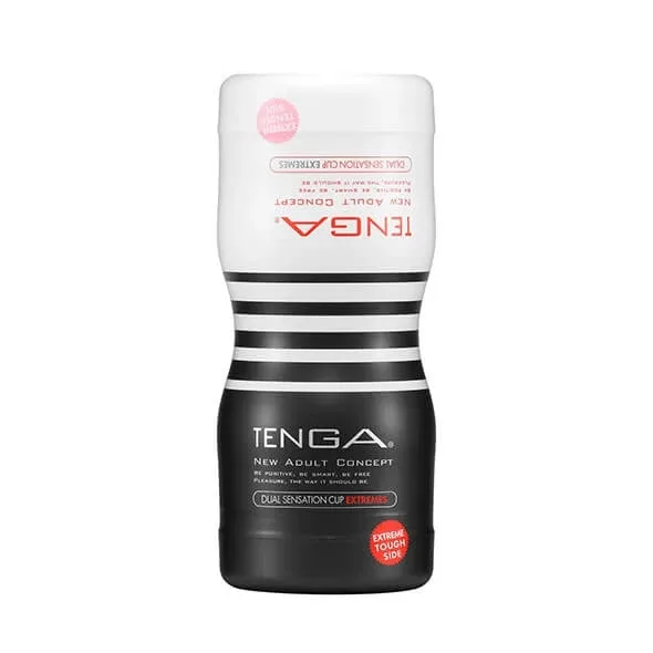Tenga Dual Sensation Cup Masturbator cu două găuri Extremes — preț și oferte