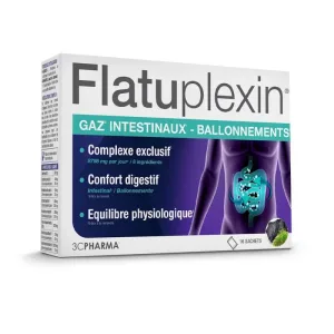 3C Pharma Flatuplexin x16 pliculețe cu pulbere