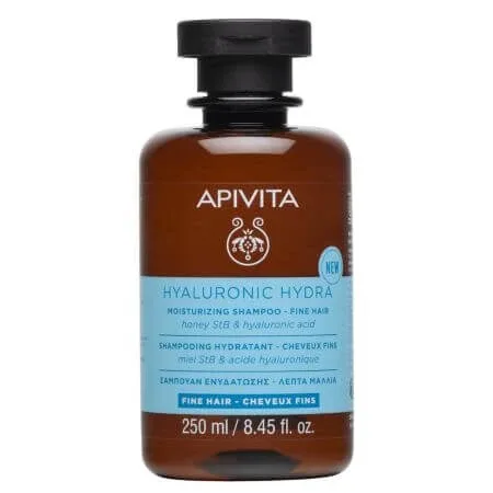 Sampon hidratant cu miere si acid hialuronic Hydra, 250 ml, Apivita — preț și oferte