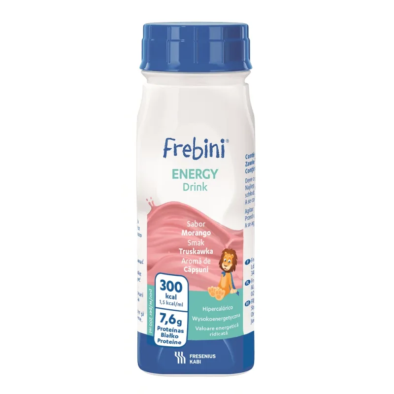 Frebini Energy băutură energizantă cu aromă de căpșuni, 200 ml, Fresenius Kabi Fresenius Kabi Germania — preț și oferte