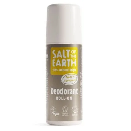 Deodorant roll-on vegan unisex Ambra si Santal, 75 ml, Salt Of The Earth Crystal Spring — preț și oferte