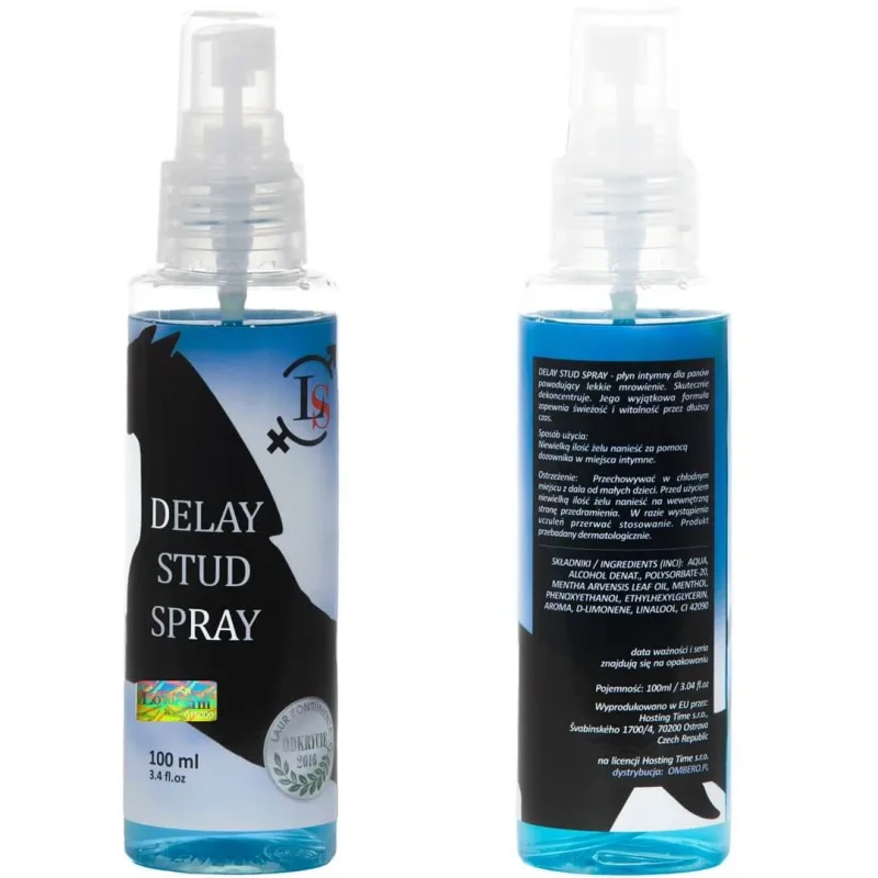 Love Stim Delay Stud Spray Spray pentru întârzierea ejaculării intime, 100ml — preț și oferte
