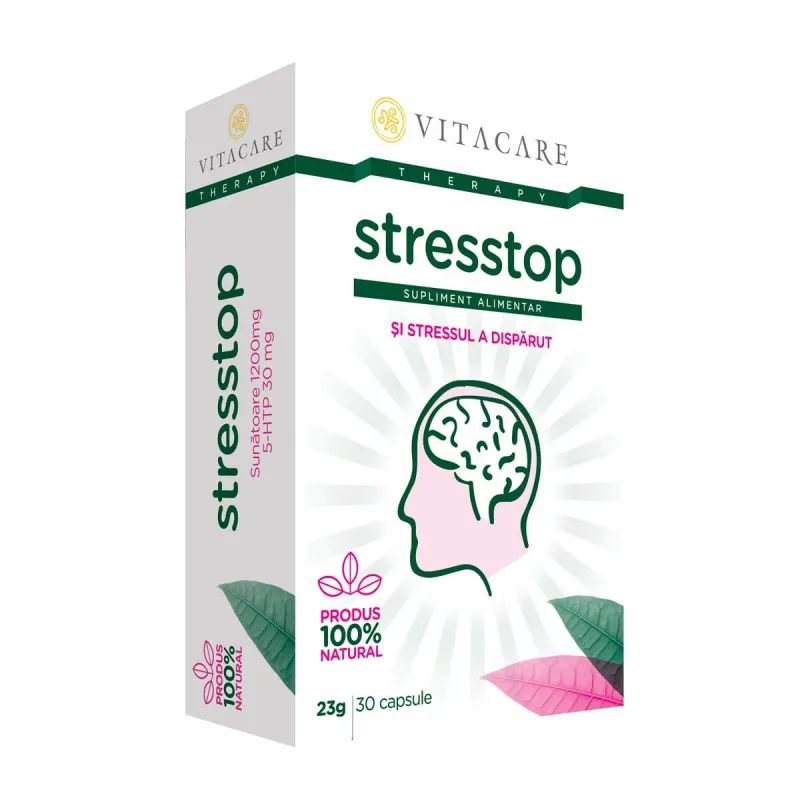 Stresstop, 30 capsule, Vitacare Vitacare SRL — preț și oferte