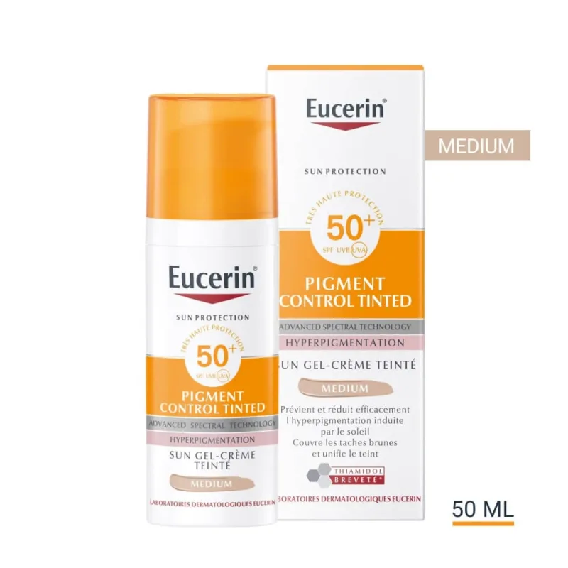 Eucerin Sun Protection Pigment Control SPF50+ Gel-cremă colorat 50ml — preț și oferte