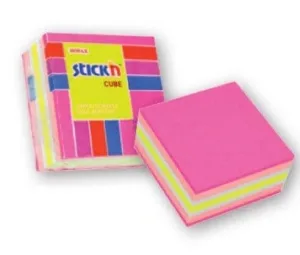 Stickn, cub roz, mix neon, 250 cărți