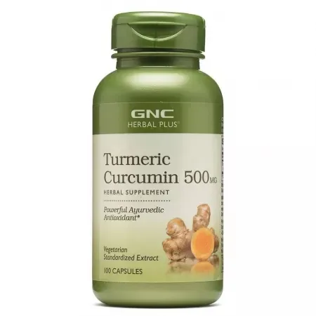GNC Herbal Plus Turmeric Curcumin 500 mg – 100 Capsule Vegetale — preț și oferte