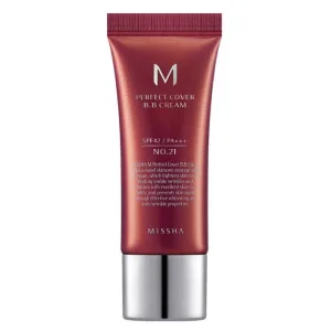Missha M Perfect Cover BB Cream SPF42 Cremă BB multifuncțională nr.21 Bej deschis, 20 ml
