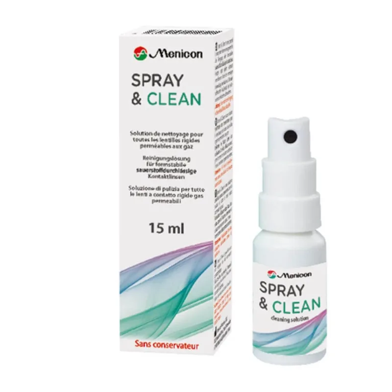 Menicon Spray & Clean Soluție de curățare pentru lentile rigide permeabile 15ml — preț și oferte