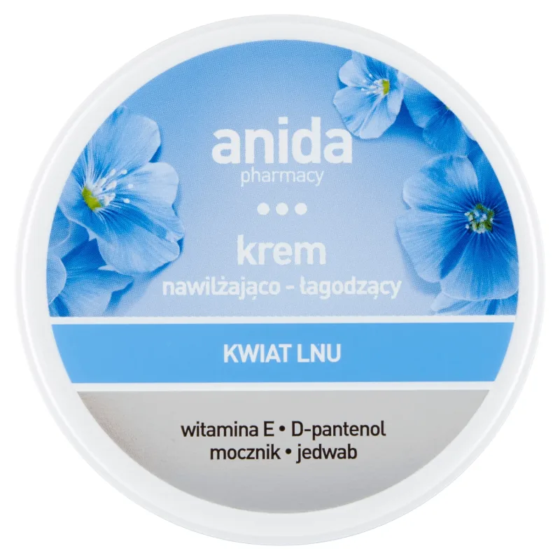 Anida, Cremă hidratantă și calmantă, floare de in, 125 ml — preț și oferte