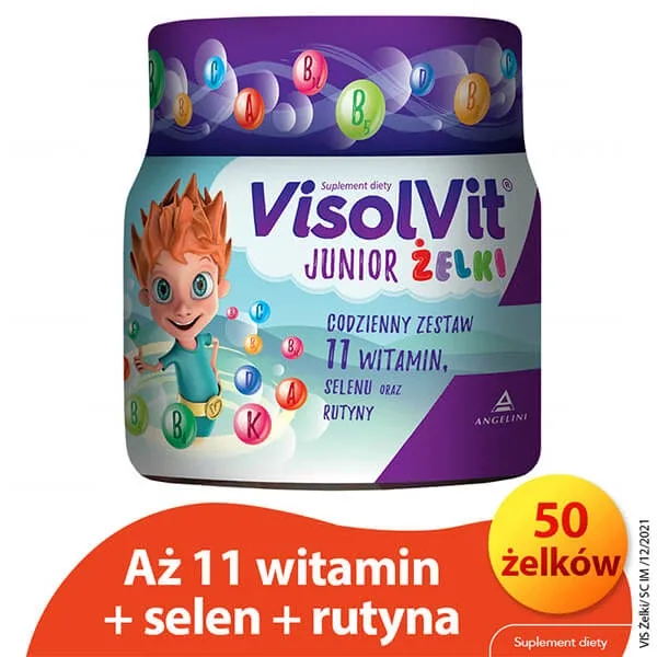 VisolVit Junior, jeleu, aromă de fructe, 50 bucăți — preț și oferte