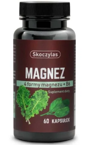 Skoczylas Magneziu 4 forme - spanac, kale 60 capsule