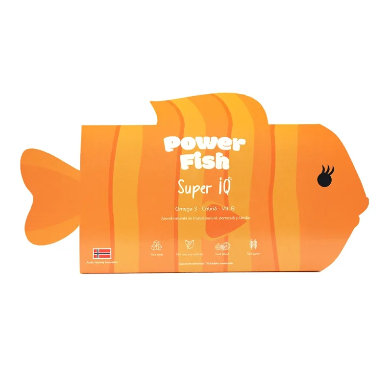 Super IQ pentru fete, 30 jeleuri, PowerFish — preț și oferte