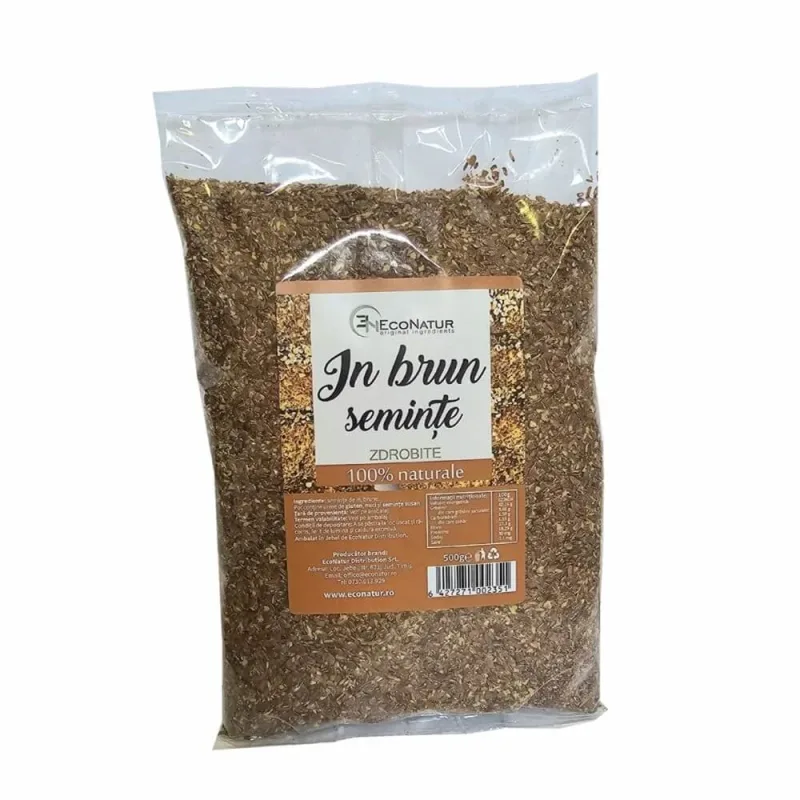 Seminte de In zdrobite, 500 g, Econatur — preț și oferte