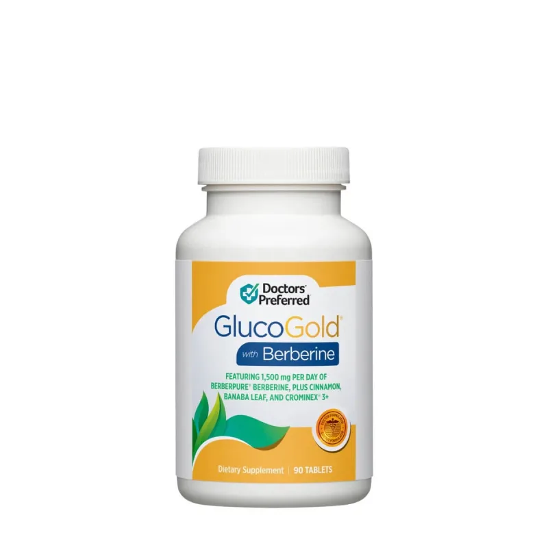 GlucoGold cu Berberina Doctor’s Preferred, 90 tablete, GNC — preț și oferte