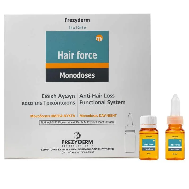 Tratament Impotriva Caderii Parului Hair Force, 14 monodoze x 10 ml, Frezyderm — preț și oferte