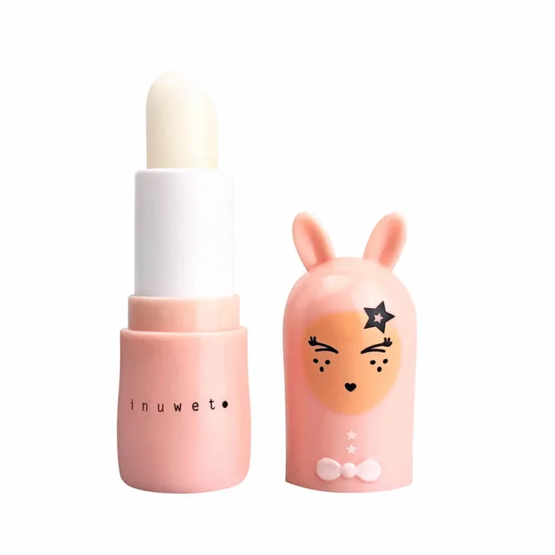 Balsam de buze pentru copii, Light Pink, cu parfum de piersica, Bunny Island, Inuwet, 3.5 gr — preț și oferte