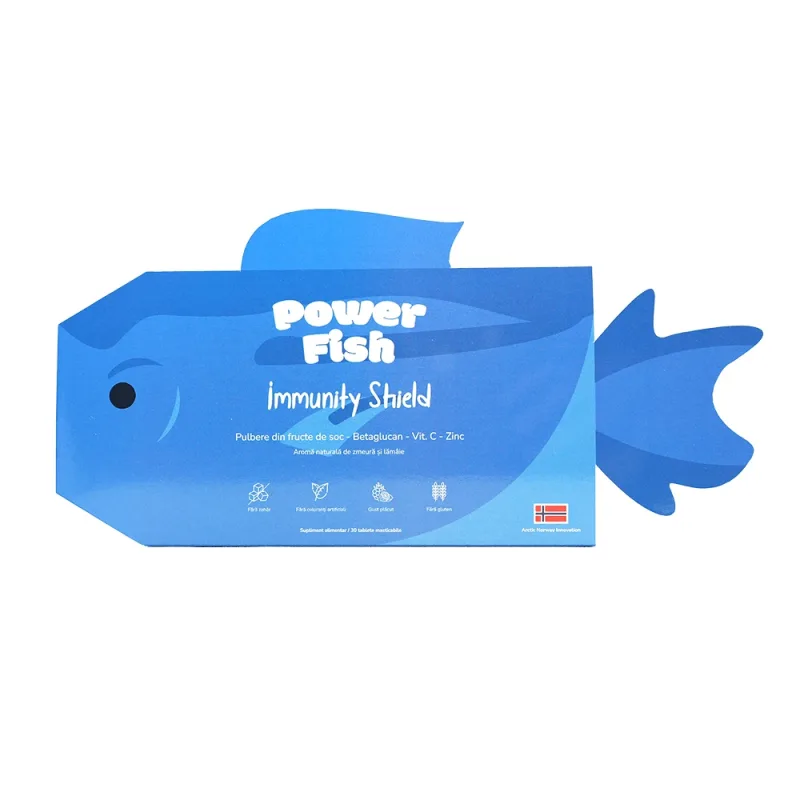 Immunity Shield pentru baieti, 30 jeleuri, PowerFish — preț și oferte