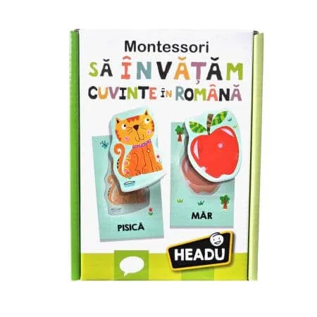 Sa invatam cuvinte in romana Montessori, +12 luni, Headu — preț și oferte