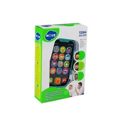 Primul meu telefon Smart cu muzica si lumini, +1 an,  Verde, Hola — preț și oferte