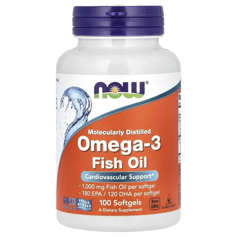 Omega 3, 100 mg, 100 capsule, Now Foods — preț și oferte