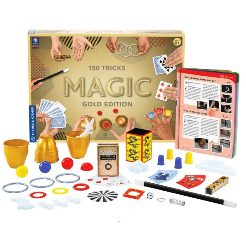 Colectie de magie cu 150 de trucuri Gold Edition, +8 ani, Thames&Kosmos — preț și oferte