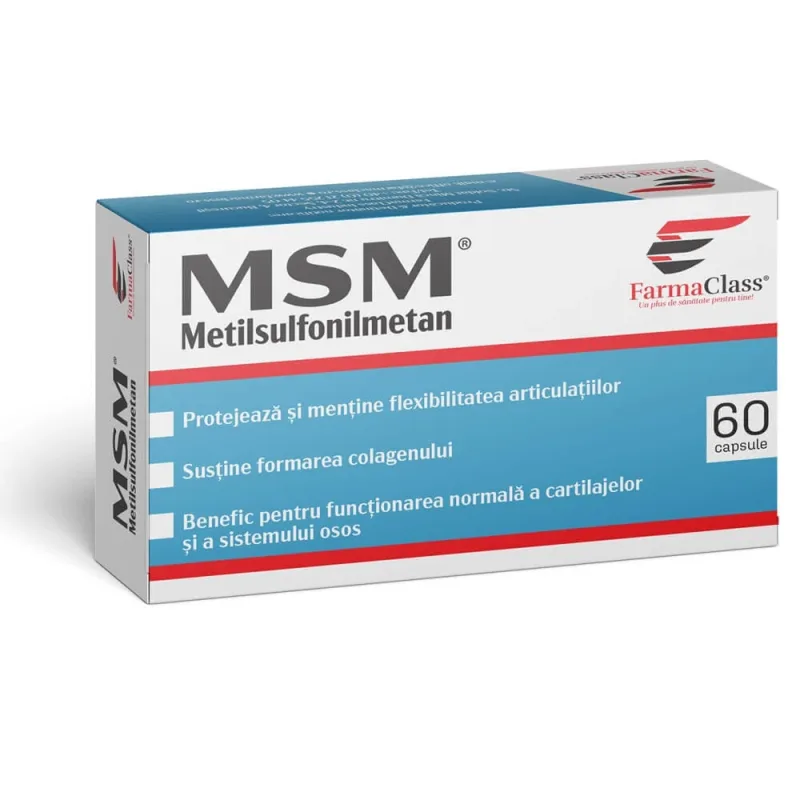 MSM, 60 capsule, Farmaclass — preț și oferte