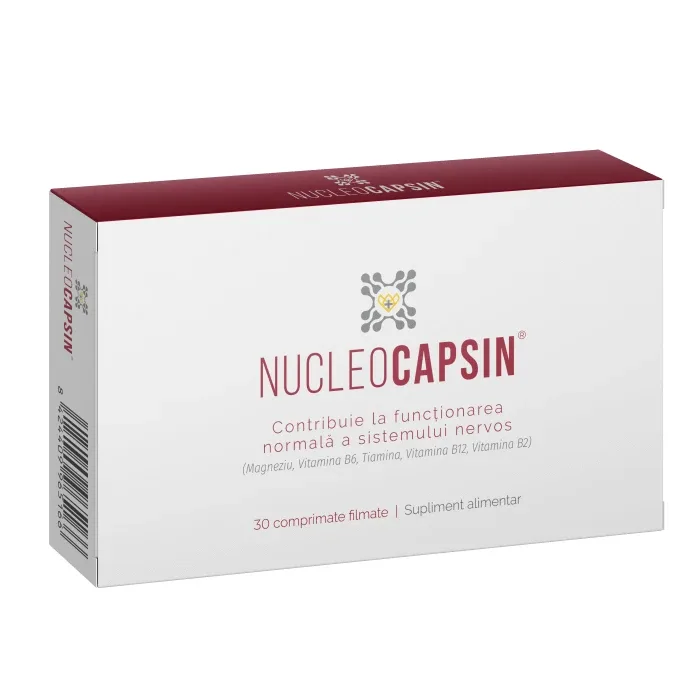 Supliment pentru funcționarea normală a sistemului nervos Nucleocapsin, 30 comprimate, Naturpharma — preț și oferte