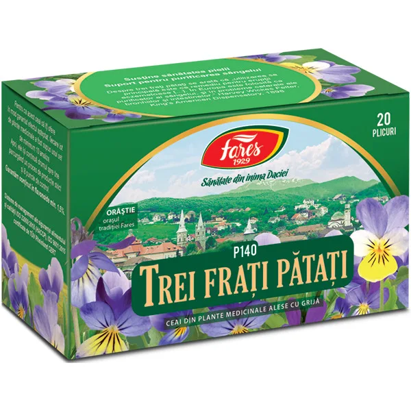 Trei frati patati, iarba, P140, ceai 20 plicuri FARES — preț și oferte