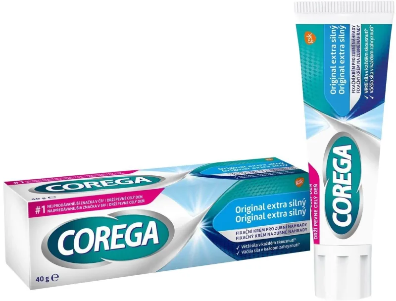 Corega Original Cremă de fixare a protezei dentare extra puternică 40 g — preț și oferte