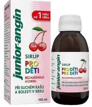 Junior-angin sirop pentru copii cu aromă de cireșe 100 ml