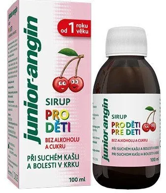 Junior-angin sirop pentru copii cu aromă de cireșe 100 ml — preț și oferte