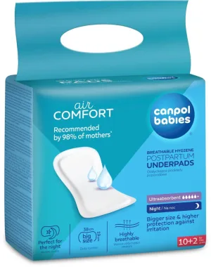 Tampoane de noapte postpartum pentru copii Canpol - ultra absorbante, 10 buc