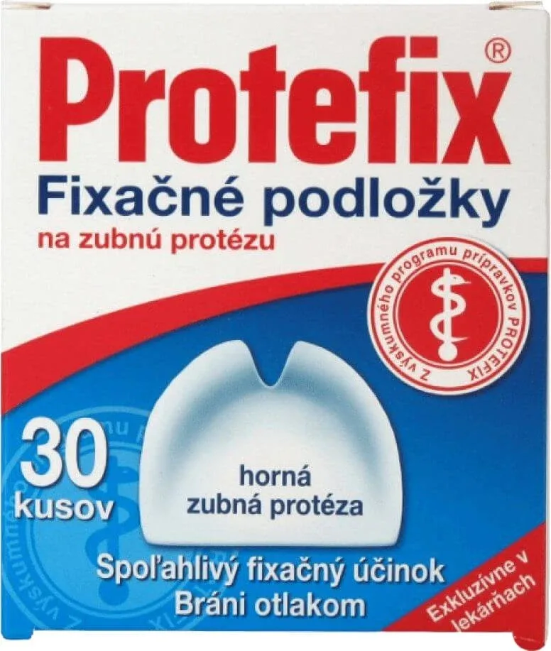 Protefix Plăcuțe de fixare pentru plăcuța de fixare a protezei dentare superioare 30 buc — preț și oferte