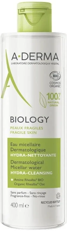 A-Derma BIOLOGY Apă micelară dermatologică 400 ml — preț și oferte