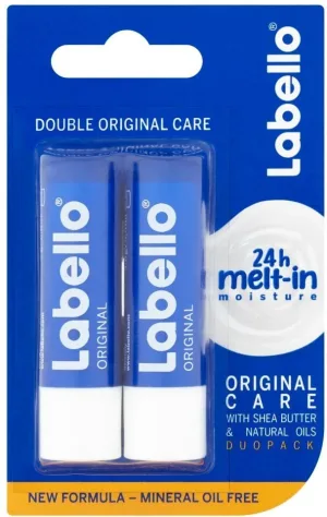 Labello Original Balsam de buze hrănitor 2 x 4,8 g