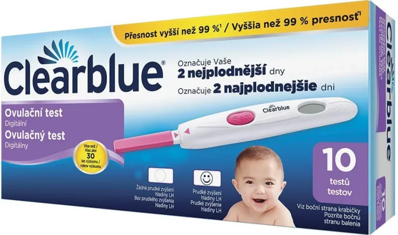 Clearblue Test de ovulație - digital 10 buc — preț și oferte
