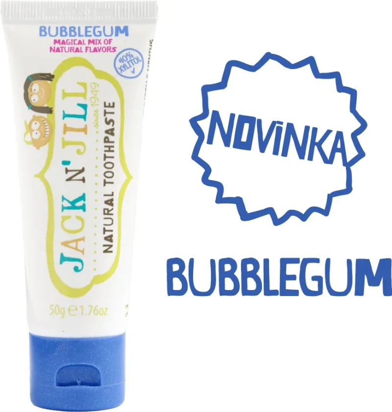 Jack N' Jill Pastă de dinți naturală cu Calendula BUBBLEGUM 50 g — preț și oferte