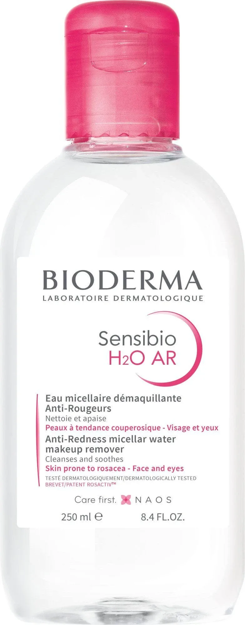 Bioderma Sensibio H2O AR apă micelară pentru ten sensibil cu roșeață 250 ml — preț și oferte